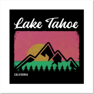 Retro Lake Tahoe Posters and Art